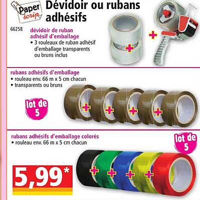 Dévidoir Ou Rubans Adhésifs Paper Scrip