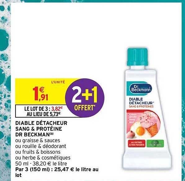 diable détacheur sang & protéine dr beckman