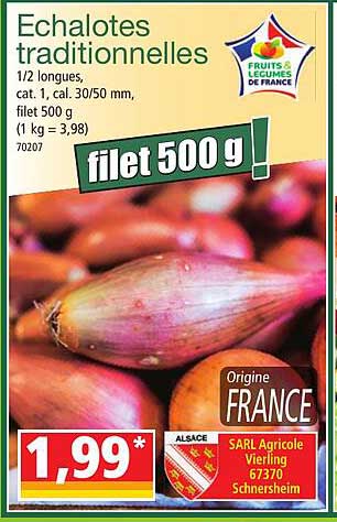 échalotes traditionnelles