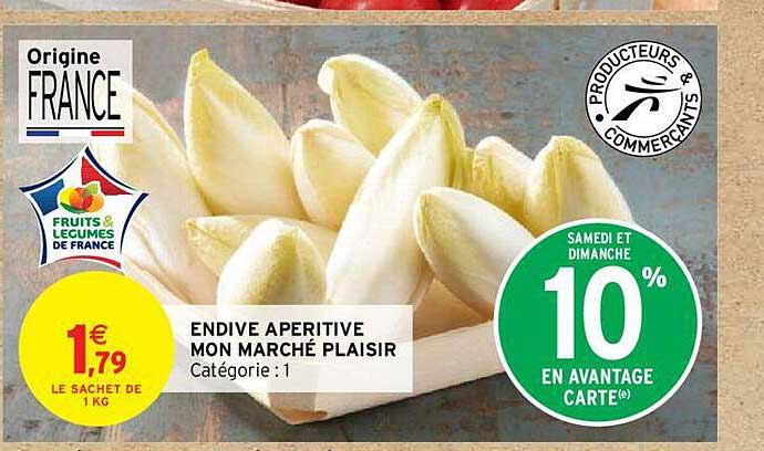 endive apéritive mon marché plaisir