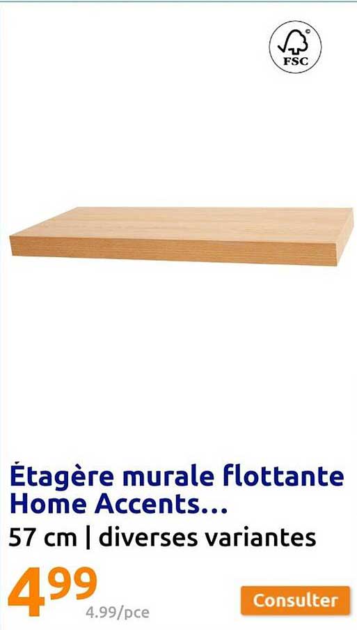 étagère murale flottante home accents....