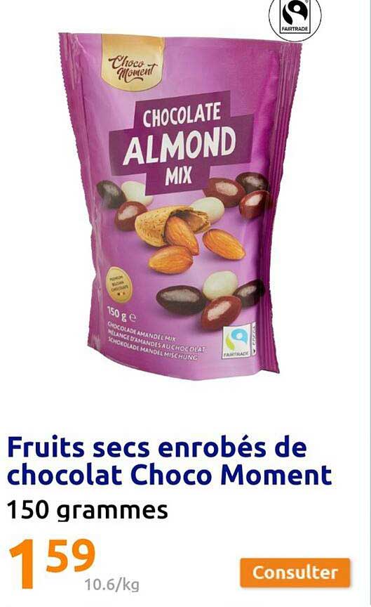 fruits secs enrobés de chocolat choco moment