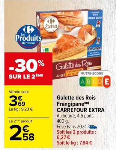 galette des rois frangipane carrefour extra