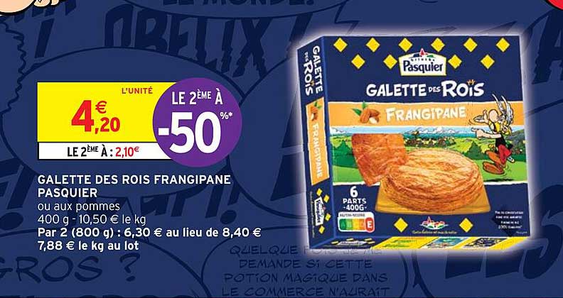 galette des rois frangipane pasquier