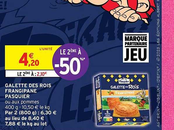 galette des rois frangipane pasquier