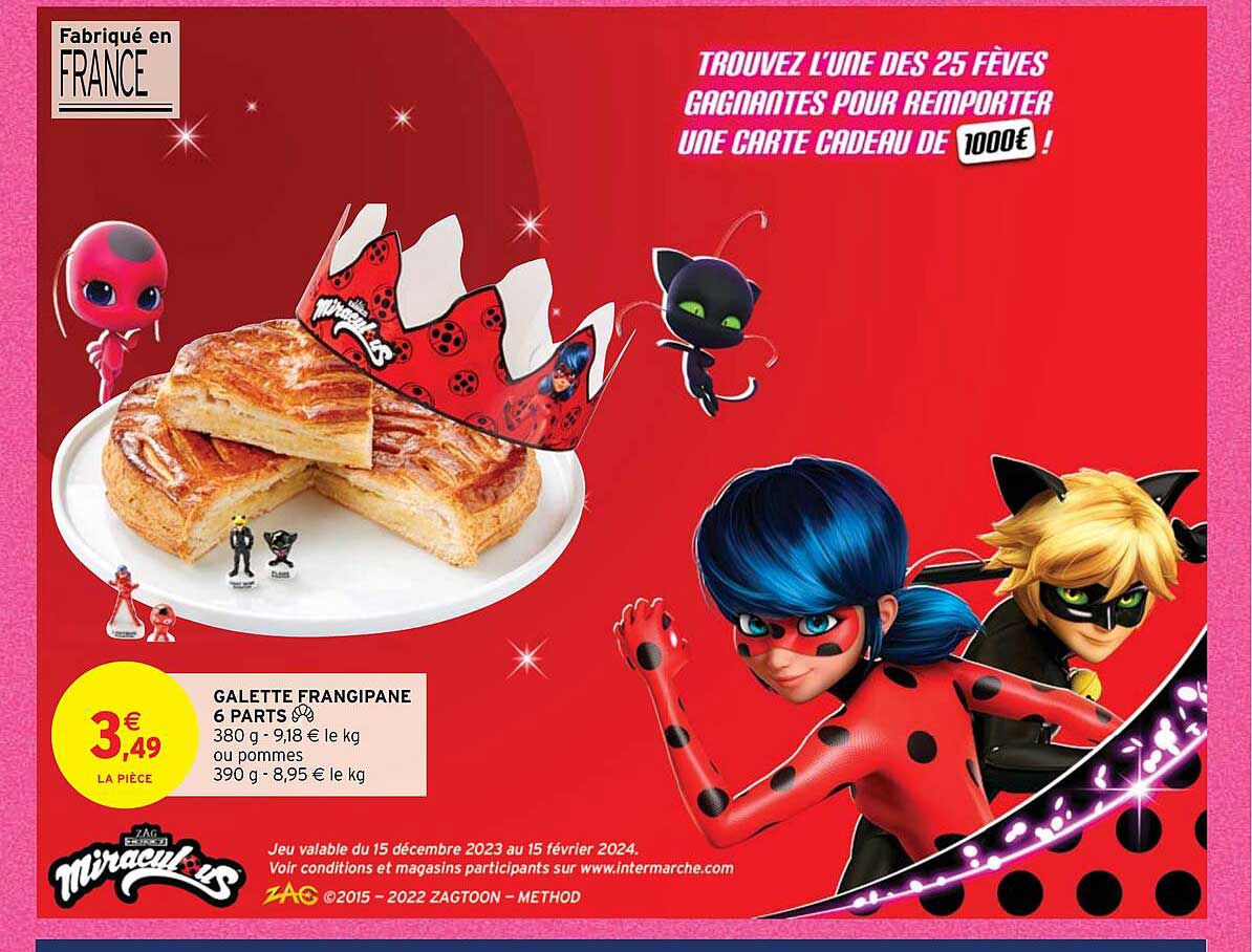 galette frangipane 6 parts