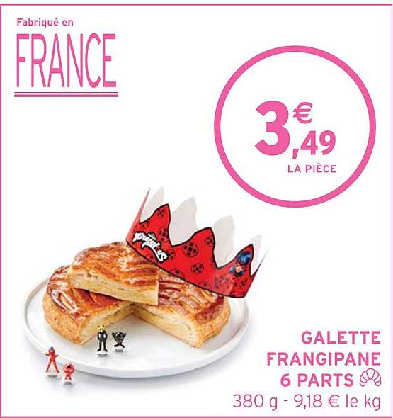 galette frangipane 6 parts