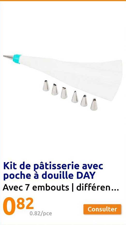 kit de pâtisserie avec poche à douille day