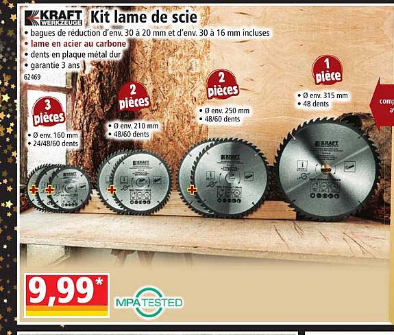 kit lame de scie kraft werkzeuge