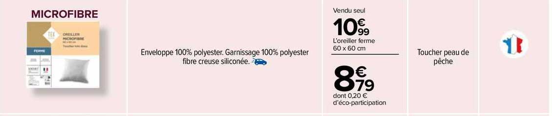 l'oreiller ferme 60 x 60 cm tex home