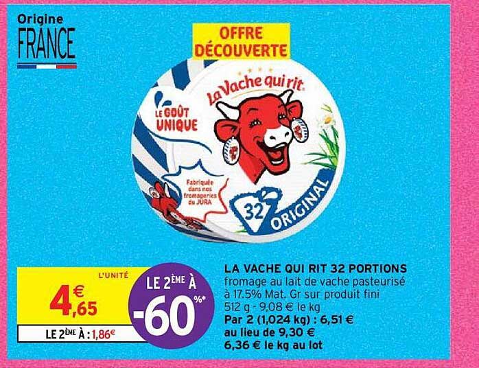 la vache qui rit 32 portions