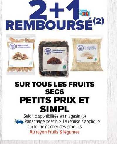 les fruits secs petits prix et simpl
