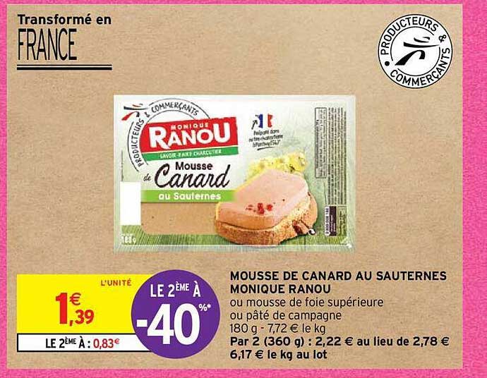 mousse de canard au sauternes monique ranou