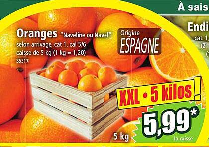 oranges "naveline ou navel"