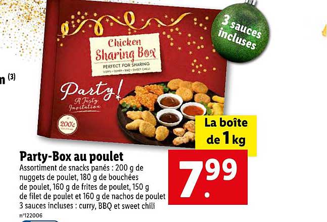 party-box au poulet
