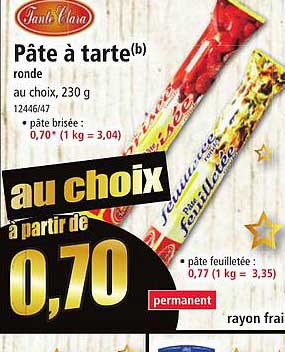 Pâte à Tarte Ronde