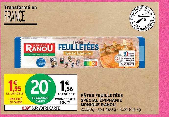 pâtes feuilletées spécial épiphanie monique ranou