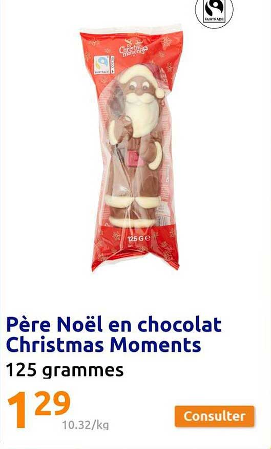 père noël en chocolat christmas moments