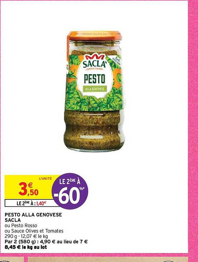 pesto alla genovese sacla