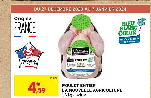 poulet entier la nouvelle agriculture