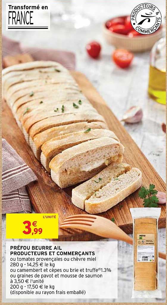 préfou beurre ail producteurs et commerçants