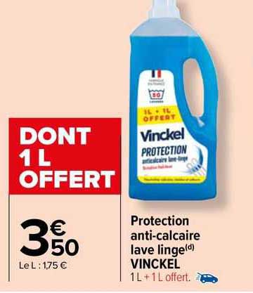 protection anti-calcaire lave linge vinckel