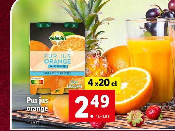 Pur Jus Orange Solevita