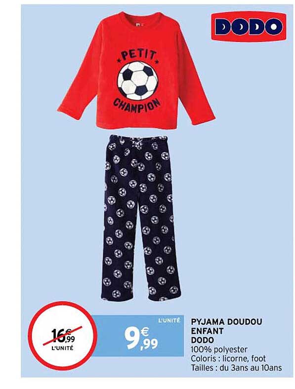 Pyjama Doudou Enfant Dodo