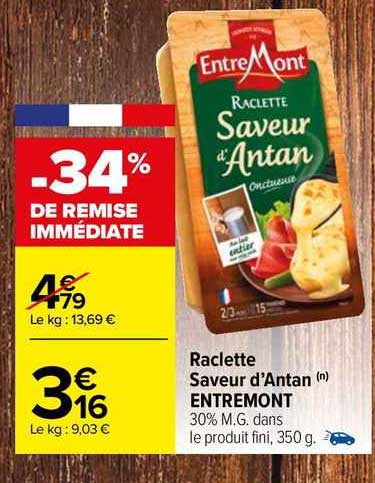 raclette saveur d'antan entre mont