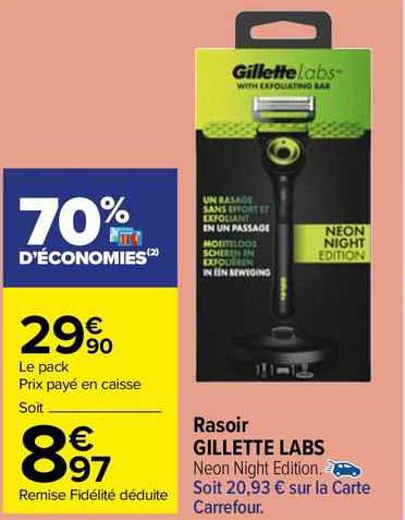 rasoir gillette labs