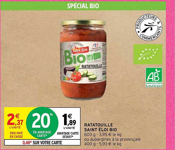 ratatouille saint éloi bio