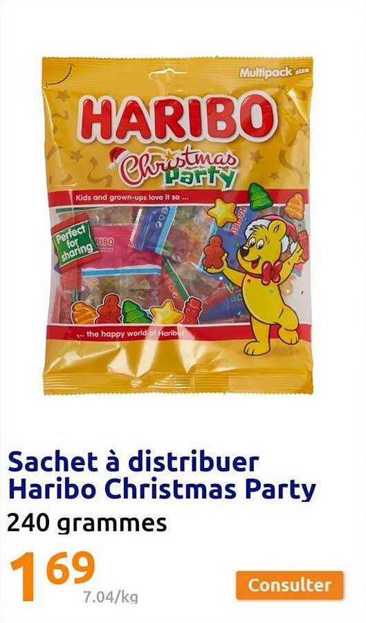 sachet à distribuer haribo christmas party