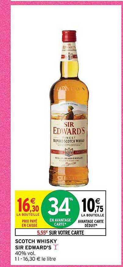 scotch whisky sir edward's