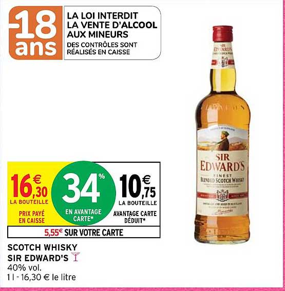 scotch whisky sir edward's