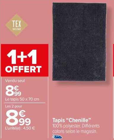 Tapis "chenille" Tex Home