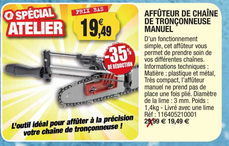 Affûteur De Chaîne De Tronçonneuse Manuel