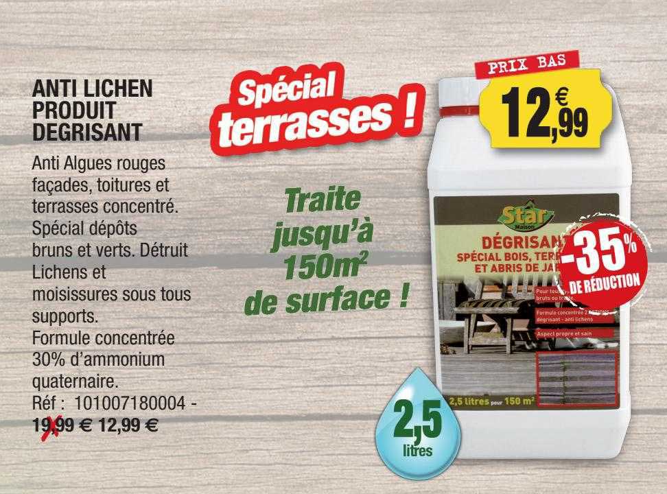 anti lichen produit dégraisant