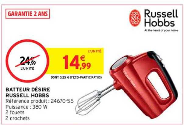 batteur désire russell hobbs
