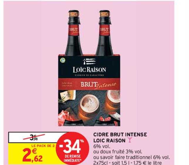 cidre brut intense loïc raison