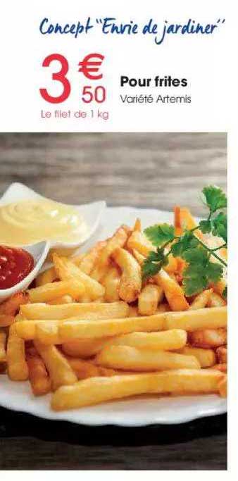 concept "envie de jardiner" pour frites variété artemis