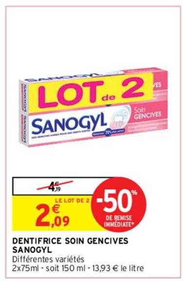 Dentifrice Soin Gencives Sanogyl