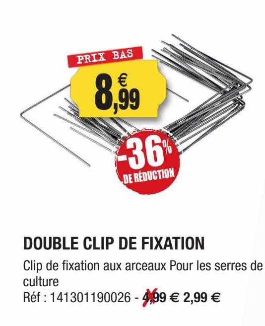 Double Clip De Fixation