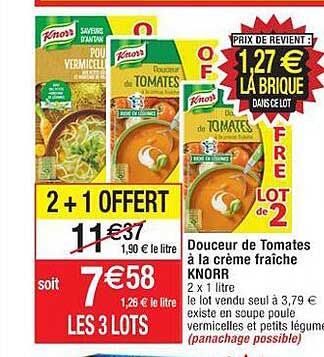 Douceur De Tomates à La Crème Fraîche Knorr