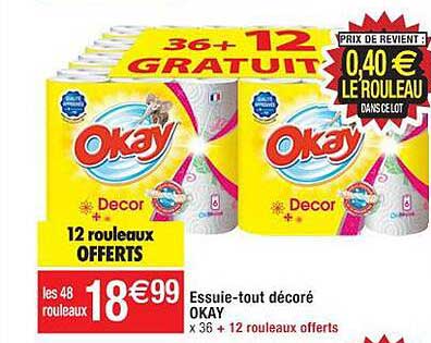 essuie-tout décoré okay