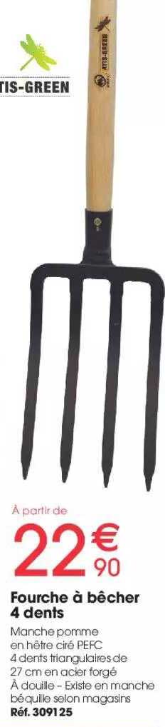 fourche à bêcher 4 dents