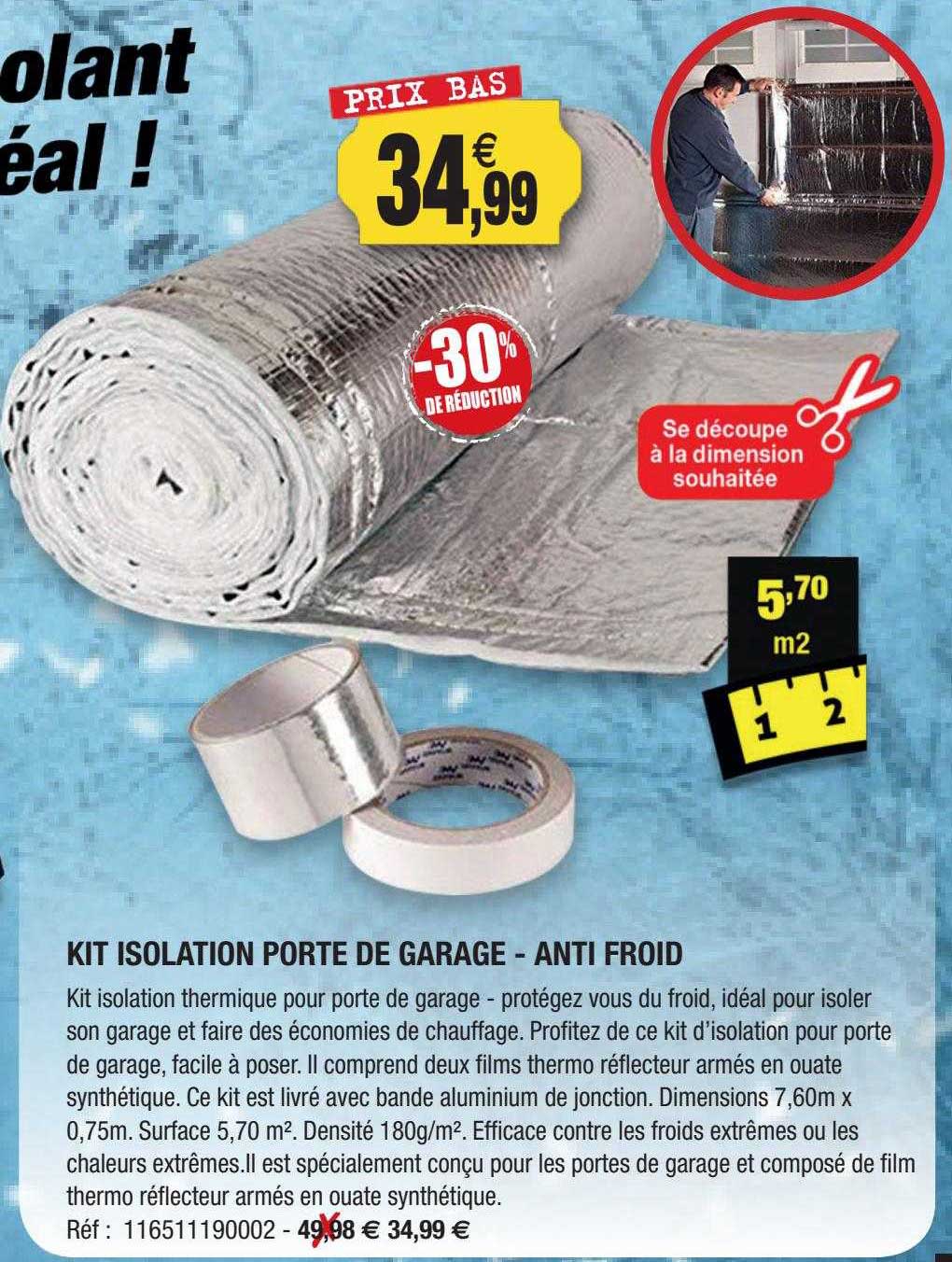 Kit Isolation Porte De Garage - Anti Froid