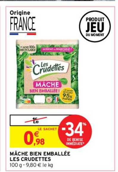 mâche bien emballée les crudettes