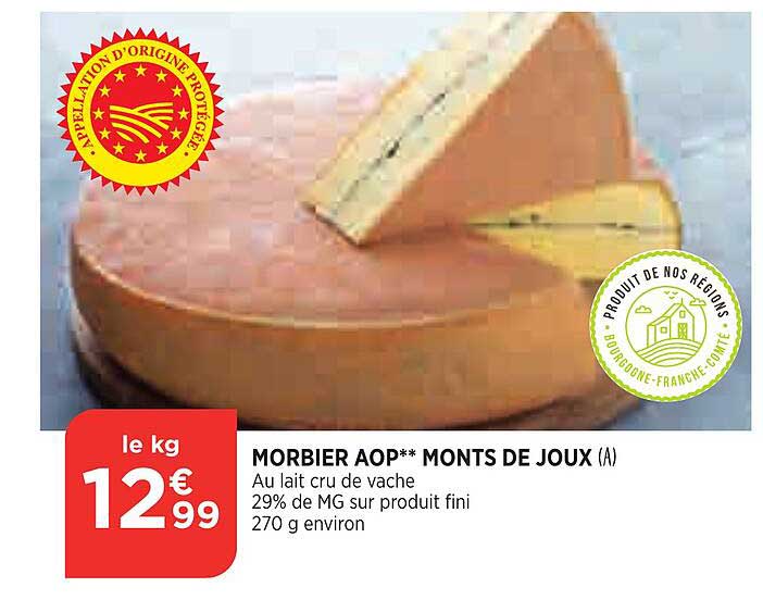 morbier aop monts de joux