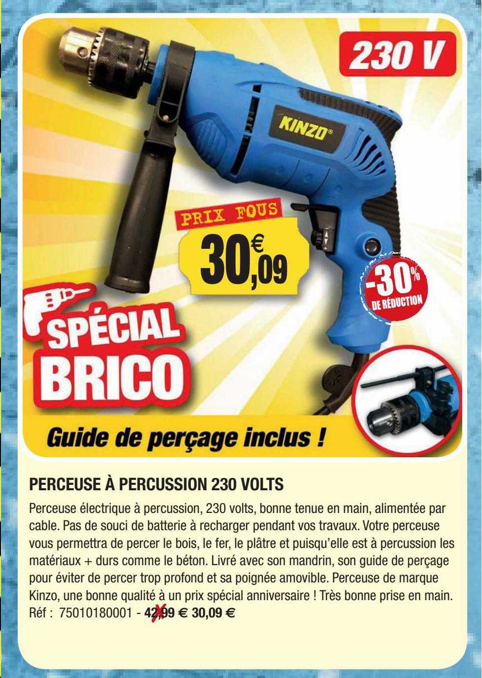 perceuse à percussion 230 volts