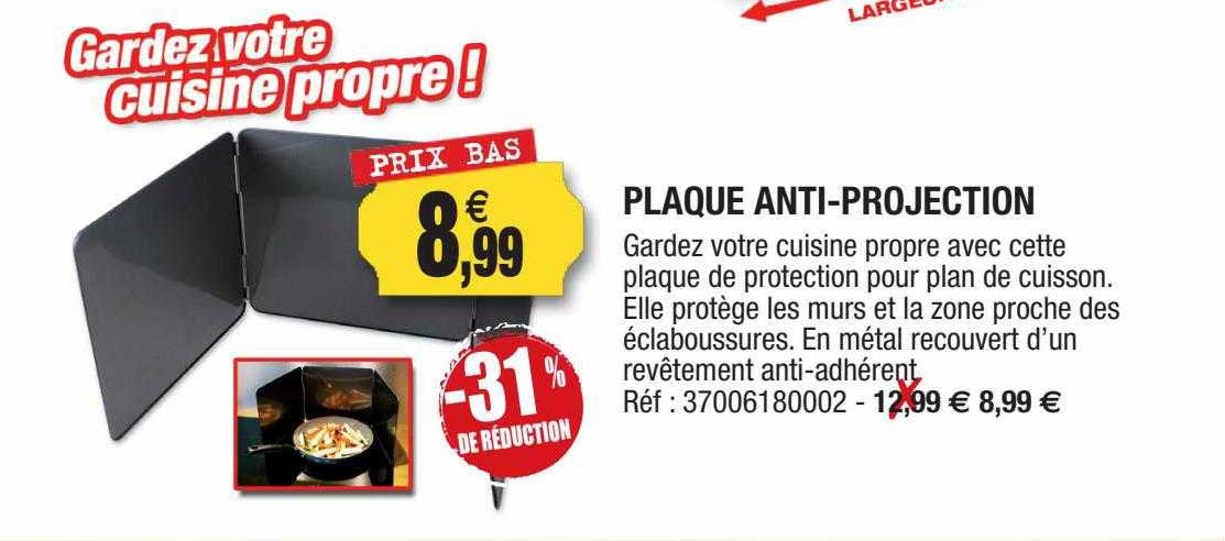 plaque anti-projection